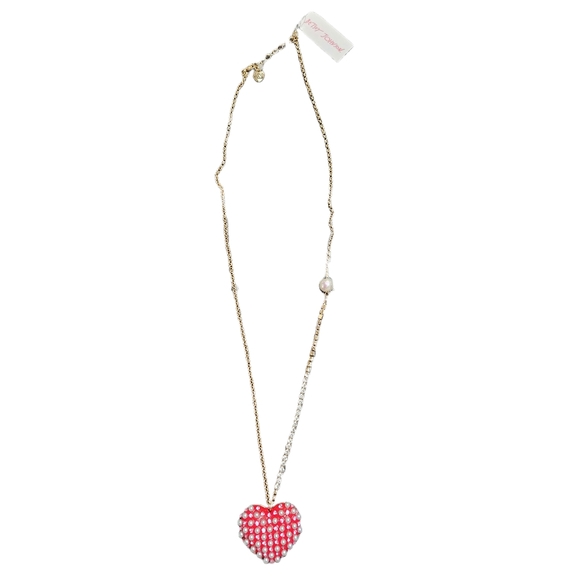 Betsey Johnson Heart Necklace - Picture 2 of 5